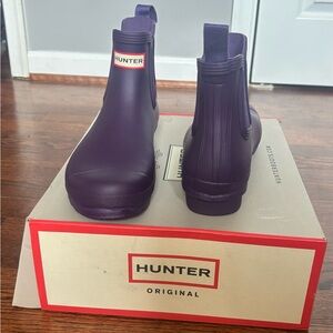 Hunter Original Dark Purple Boots